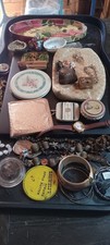 Vintage Junk Drawer Lot Estate Womens Sterling..compacts..all Nice Items 3 Lbs picture