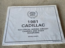 1981 Cadillac Seville Electrical Wiring Diagram Manual Factory Sealed picture