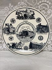 Vintage Pennsylvania Dutch Country IronstonePlate Garden Spot Gifts Lancaster picture