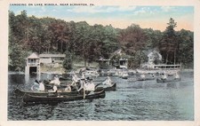 Scranton PA Lake Winola Canoe Club Boating Team Vtg Postcard J74 picture