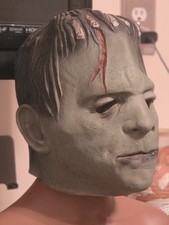 Vintage unmarked Frankenstein Monster mask Universal thick Travelers Ogawa picture