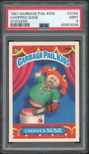1987 Topps Garbage Pail Kids 8th Series #319A Chopped Susie PSA 9 MINT Os8 picture