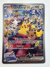 Pikachu Ex 150/128 Night 30th Celebration Anniversary SIR Pokemon TCG picture