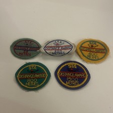 Vintage International STA Swimming Badges Job Lot 25m, 200m, 400m 800m and 1500m picture