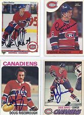 1985-86 OPC #211 Pierre Mondou Montreal Canadiens Signed Autographed Card picture