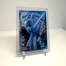 2026 Topps Chrome Star Wars Mace Windu #27 Hothfractor 5/5 Bookend picture