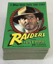 1981 TOPPS INDIANA JONES: RAIDERS OF THE LOST ARK COMPLETE SET 88 BASE CARDS picture