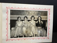 Vintage Photo, 4 Girls in Ball Gowns, Frank Daily's Meadowbrook, Cedar Grove NJ picture