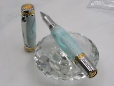 GORGEOUS HIGH QUALITY HANDMADE LARGE MAJESTIC COOL MINT WATER ACRYLIC RB PEN picture