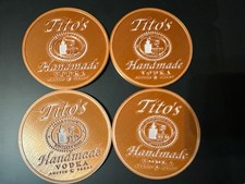 Tito's Handmade Vodka Copper Colored Coasters Set Of 4 picture