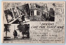 Duluth Minnesota MN Postcard Dickson's Lake Park Tourist Home Lake Shore c1940 picture