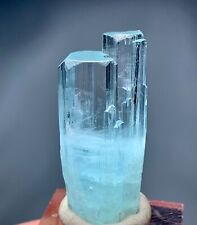 63 Carat Twin Terminated Aquamarine Crystal Specimen From Shigar Pakistan picture