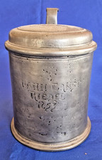 1753-Antique Beer Pewter Tankard-Antique Pewter Mug-Johann Ernst Riedel picture