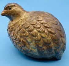 Quail Bird Statue￼ Bird Figurine Pottery Ceramic Common Quail Country Cottage. picture