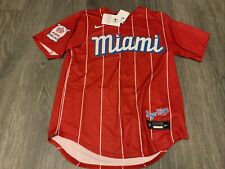 Nike Miami Marlins City Connect Red Jersey #15 Anderson Men’s Size: Large picture