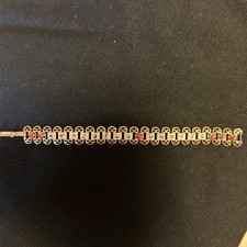 Rare Vintage Knoebel's Grove Amusement Park metal Floral Bracelet Elysburg Pa . picture