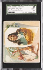 1888 ALLEN & GINTER THE AMERICAN INDIAN #N36 SPOTTED TAIL SGC 2.5 picture