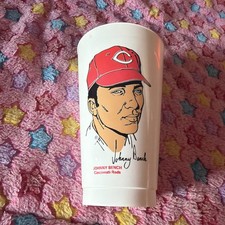 1973 Johnny Bench Cinncinati Reds 7-eleven cup bx70 picture