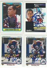 1990-91 Upper Deck #237 Fredrik Olausson Signed Hockey Card Winnipeg Jets picture