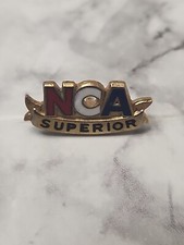 Vintage NCA Superior Cheerleader Cheer Lapel Pin Hat Lanyard Pins Tie Tack picture