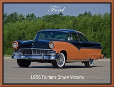 1956 Ford Fairlane Crown Victoria coupe, Toolbox - Refrigerator Magnet, 42 MIL picture