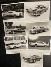 New Original 74 76 77 Lincoln Continental MARK V VI Press Photos 8x10 Lot of 7 picture