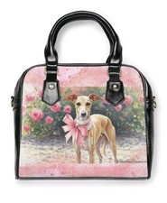 Italian Greyhound Whippet Puppy Dog Ladies Satchel Purse Crossbody picture