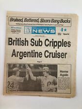 Philadelphia Daily News Tabloid May 3 1982 MLB Phillies Mike Schmidt Home Again picture