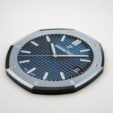AP Royal Oak BLUE 15500 Luxury Watch Coaster Acrylic Drink Bar Desk Decor Gift picture