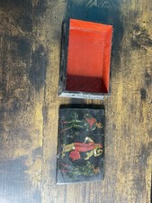 Nice Older Well Painted Signed Palekh Russian LIdded Lacquer Box Musician Scene picture