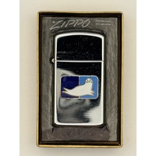 1967 Zippo Slim Newfoundland Refining Advertising Lighter Box Papers Collectible picture