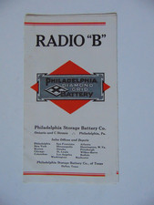 Vintage Original 1922 Philadelphia Diamond Grid Battery Radio 