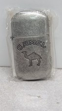 Vintage Camel Lighter - Silver tone metal Tobacciana New In Original Packaging picture