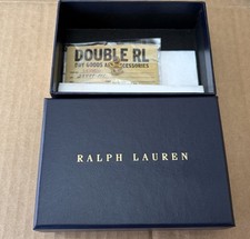 RRL Double RL Ralph Lauren Brass Logo Pin Badge Brand New with Case picture