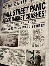 Stock Market Crash Sign Rustic Man Cave Sign picture