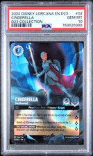 2024 DISNEY LORCANA EN D23-D23 EXPO PROMO #02 CINDERELLA - STOUTHEARTED PSA 10 picture