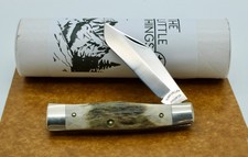 RARE Tuna Valley Cutlery Schatt & Morgan Gunstock STAG RARE 2014 NEVER PRODUCED picture