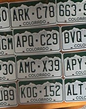 Best Deal On eBay One or MANY - COLORADO SNOW CAPPED MOUNTAINS License Plate(s) picture