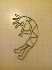 Native American Hopi Figure Metal Work Handmade 24×19in Solid Well Made picture
