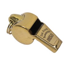Miniature Brass Whistle – Vintage Style, Collectible, Keychain or Signal Use picture