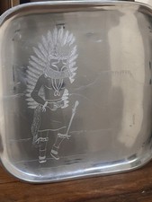 Vintage 1992 Nambe #559 Chasing Star Kachina Tray Hand Engraved Anne Ortiz NM picture