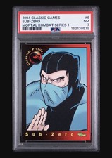 1994 Classic Mortal Kombat Series I Card #6 Sub-Zero PSA 7 NM Rookie Card picture