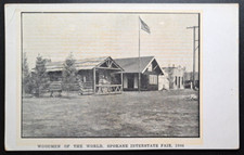 1906 Spokane Interstate Fair - Woodmen of the World WOW Building - Vintage WA picture