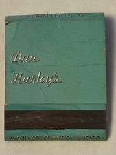 Dan Hurley’s Restaurant Used Matchbook Clinton St Albany New York Excellent Food picture