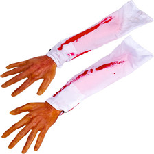 Halloween Fake Severed Arm Plastic Hands Human Body Parts for Haunted House Zomb picture