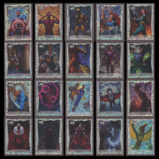 2022 Upper Deck Marvel Masterpieces Holofoil Small Dots Set Cards 1-20 Spiderman picture