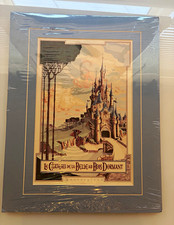 Euro Disney Fantasyland Château de la Belle au Bois Attraction Poster - 1992 picture