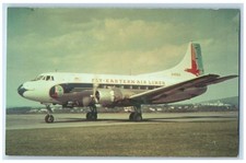 c1960's Fly Eastern Air Lines M-404 Airplane #472 Historical Aircraft Postcard picture
