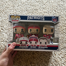 Funko Pop Football NFL New England Patriots 3- Pack Edelman Brady Gronkowski picture