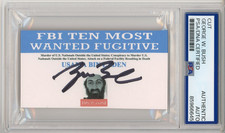 President George W Bush SIGNED Osama Bin Laden FBI Most Wanted PSA DNA COA AUTO picture